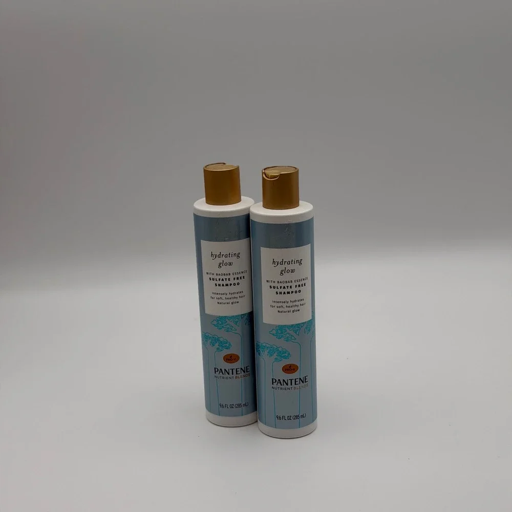 Pantene Nutrient Blends Hydrating Glow Sulfate Free Shampoo‎ Baobab Essence 2pk